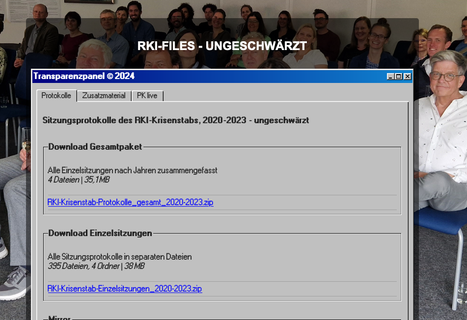 screenshot rki-transparenzbericht